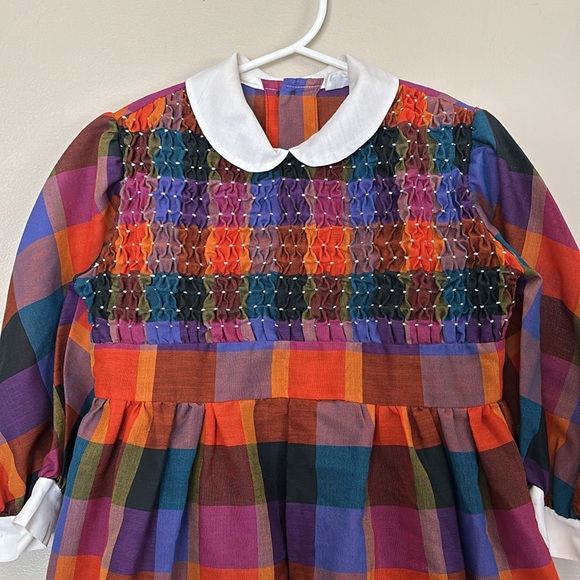 Vintage Polly Flinders smocked girl’s dress - Picture 5 of 8